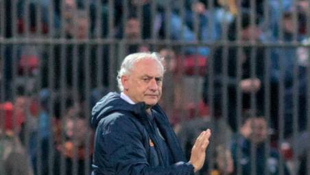 L’allenatore giallorosso Andrea Mandorlini (Fiorentini)