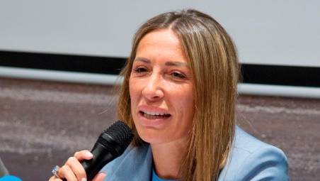 Anna Giusy Scarcella al timone del Rimini (foto TOMMASO MOROSETTI)