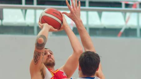 Tommaso De Gregori nella gara di regular season contro Fabriano