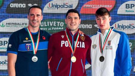 Scozzoli (argento) e Cerasuolo (oro) agli assoluti invernali 2022 a Riccione