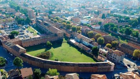 Una vista dall’alto dell’area Sacta