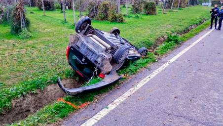 L’incidente di ieri pomeriggio FOTO MMPH