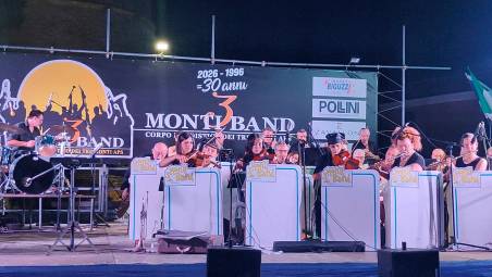 L’esibizione della banda di Montiano