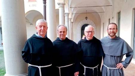 I quattro frati, padre Ottavio è il primo a sinistra