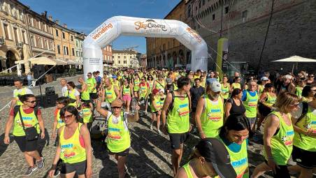 La partenza da piazza del Popolo