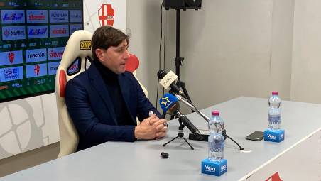 L’allenatore del Cesena Michele Mignani a Padova