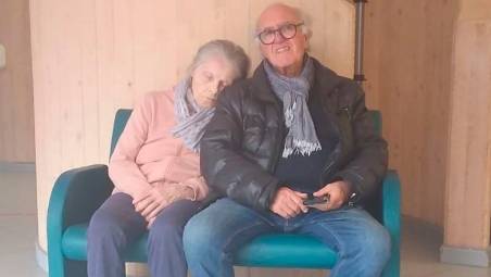 Washington Altini con la moglie Derna