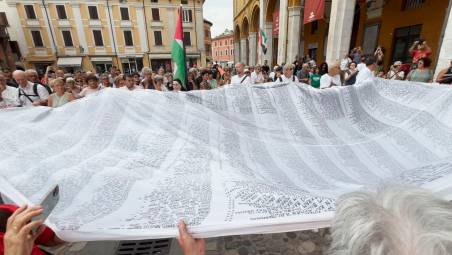 Un immagine del telo steso