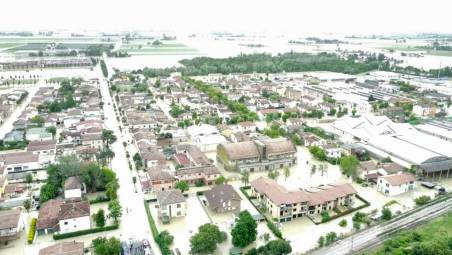 Conselice allagata nell’alluvione di maggio