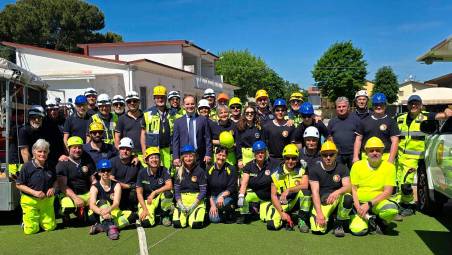 Meldola, esercitazione antialluvione