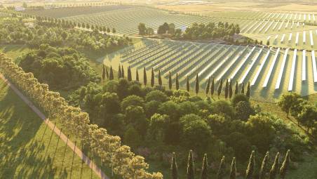 Un impianto agrivoltaico da 22.296 pannelli bifacciali e rialzati tre metri da terra sarà pronto entro l’estate