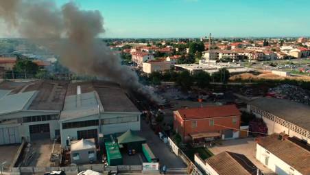 Gambettola, incendio all’azienda Maestri