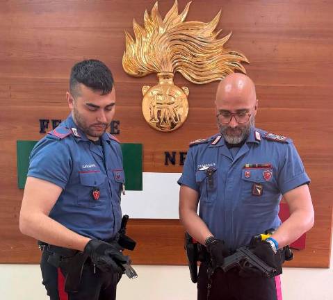 L’arma sequestrata