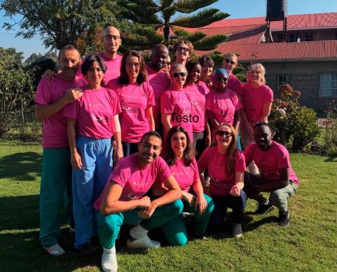 Il team internazionale che ha operato in Kenya