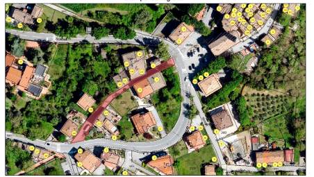 Uno dei progetti per il castello di Montegiardino