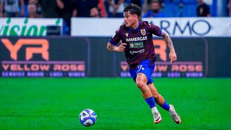 L’esterno offensivo Matteo Maggio con la maglia della Reggiana