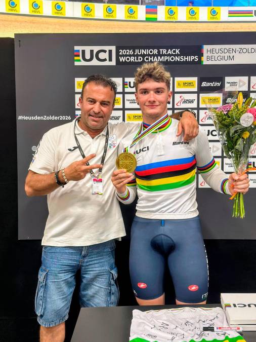 Ciclismo su pista, la Romagna sale sul tetto del mondo con Matteo Ghirelli