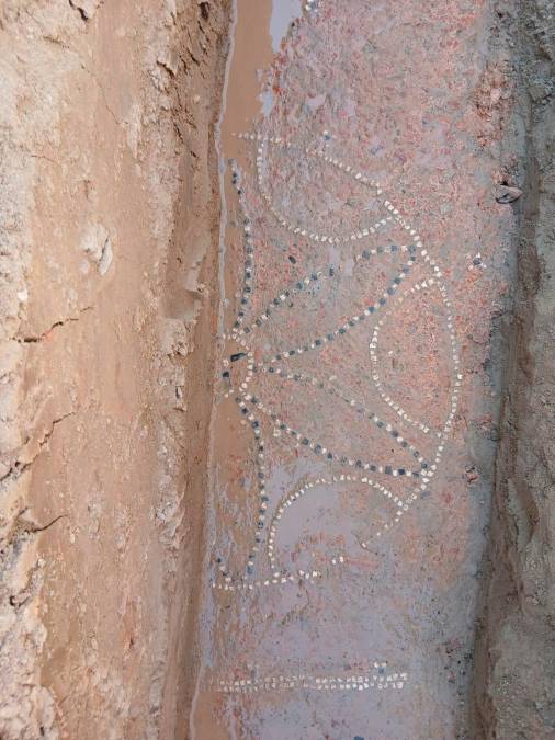 Un dettaglio del mosaico