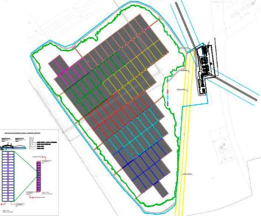 Il layout dell’impianto della Cava Manzona