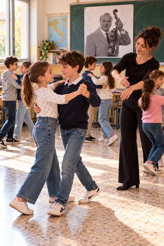 Il liscio torna nelle scuole primarie del Rubicone: si balla a Gatteo, Savignano e San Mauro