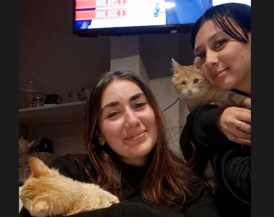 Riccione, adottano due gattini fratelli ciechi: il cuore grande delle sorelle Federica e Sara
