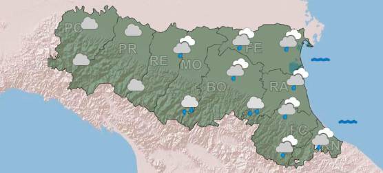 Le previsioni di Arpae per martedì 21 ottobre