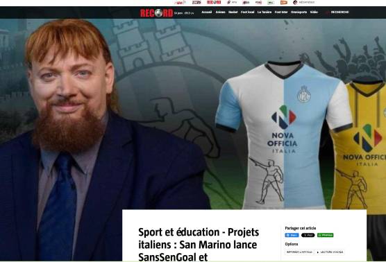 Il presidente Emiliano Montanari nell’articolo del portale senegalese Record