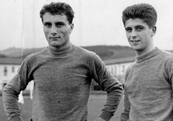 Paolo Ferrario e Gianni Rivera ai tempi del Milan