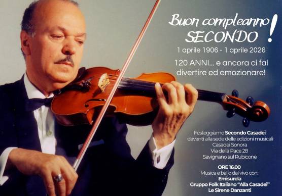 Savignano, concerto all’aperto per i 120 anni dalla nascita di Secondo Casadei
