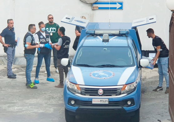 Accertamenti subito dopo l’omicidio