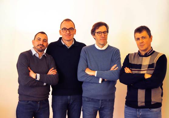 Da sinistra Diego Furlani, Simone Prioli, Marco Mazza e Michele Costantini