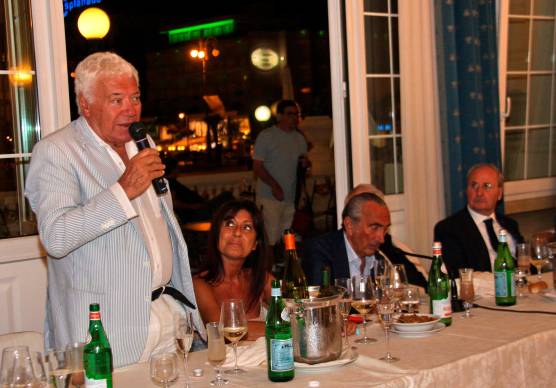 Nicola Pietrangeli a Cesenatico alla conviviale del Panathlon Club Cesena il 13 giugno 2014