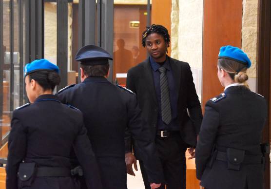 Louis Dassilva oggi all’udienza in tribunale (Migliorini)