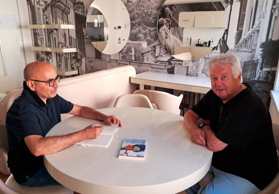 L’ex attaccante del Magdeburgo durante l’intervista al Corriere Romagna