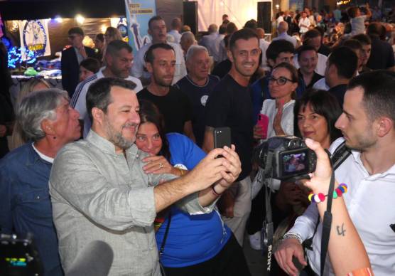 Matteo Salvini alla Festa della Lega 2025 a Cervia (foto Massimo Fiorentini)