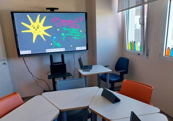 La sala della “Scuola in ospedale” all’Infermi di Rimini
