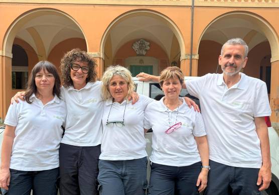 I cinque infermieri e infermiere del nuovo servizio di comunità dell’Ausl