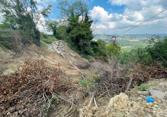 Via Montereale devastata dall’alluvione nel maggio 2023