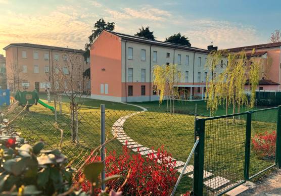 L’area esterna dell’asilo in cui si è verificato l’episodio