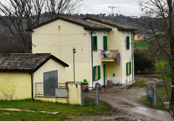 La casa a Tipano da dove è stata allontanata la famiglia
