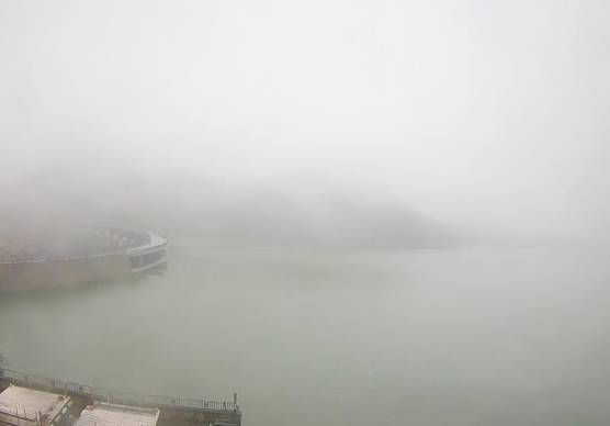 La webcam di Ridracoli questa mattina alle 10.20