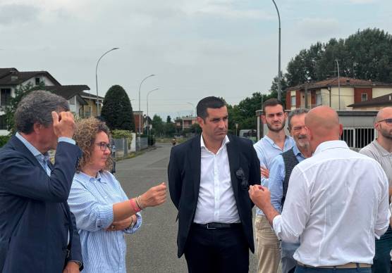 Il presidente della Regione Michele De Pascale oggi a Roveleto, nel piacentino