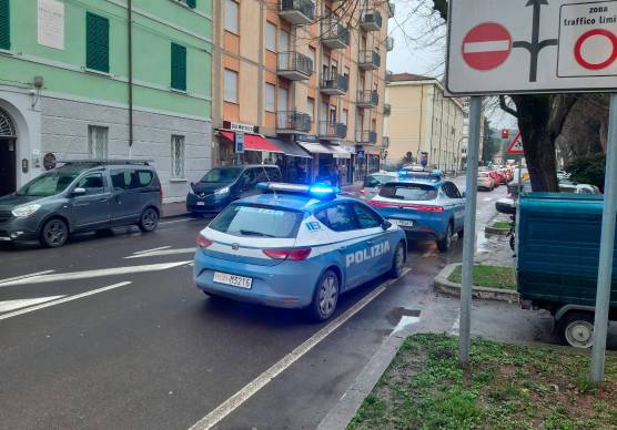 L’intervento della Polizia nel punto della rissa