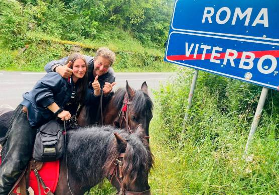Da Alfero a Roma, in pellegrinaggio a cavallo lungo il Tevere
