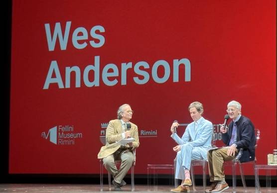 Il direttore della cineteca di Bologna Gian Luca Farinelli, Wes Anderson e l’interprete