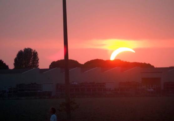 L’eclissi a Classe (foto Fiorentini)