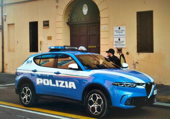 Intervento della polizia di Stato