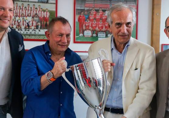 Il presidente Gianfranco Cappelli con il sindaco Gianluca Zattini