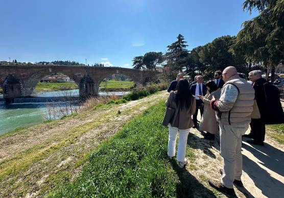 Le verifiche al Ponte Vecchio a Cesena