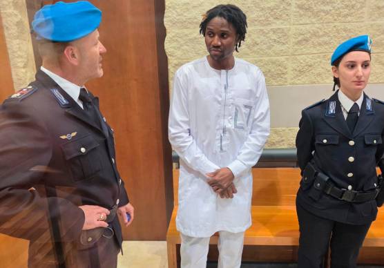 Louis Dassilva oggi in aula (Foto Migliorini)